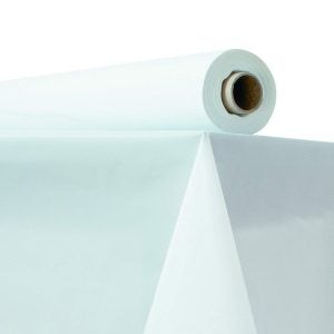 White Plastic Table Cover | Styled