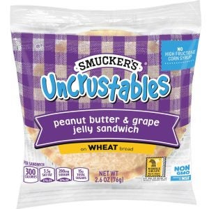 Peanut Butter & Grape Jelly Uncrustable Sandwiches | Packaged