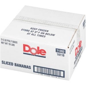 Frozen Sliced Bananas | Corrugated Box
