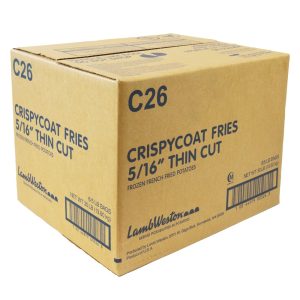 5/16 Inch Extra Long Fancy Regular Cut Fries | Corrugated Box