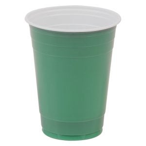 16oz Green Plastic Cups | Raw Item