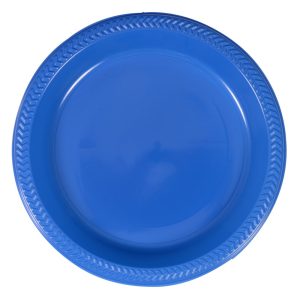 10.25" Blue Plastic Plates | Raw Item