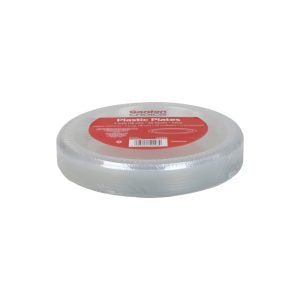 7" Clear Plastic Plate | Packaged