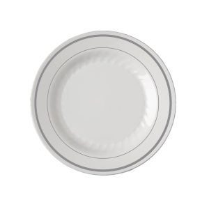 6" White Plastic Plates | Raw Item