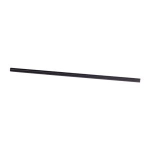 7.75 Inch Paper Jumbo Straws, Black, Unwrapped | Raw Item