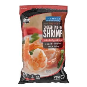 Cooked Tail On Shrimp 16/20 | Packaged