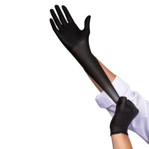 Small Black Nitrile Powder Free Gloves | Styled