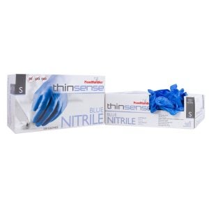 Small Blue Nitrile Powder Free Gloves | Styled