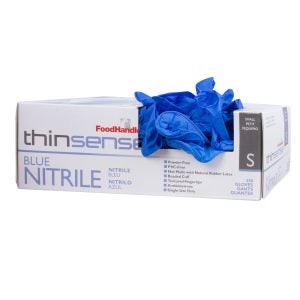 Small Blue Nitrile Powder Free Gloves | Raw Item