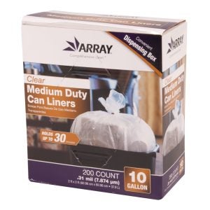 Clear Medium Duty Can Liners | Packaged