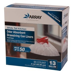 Drawstring Can Liners | Packaged