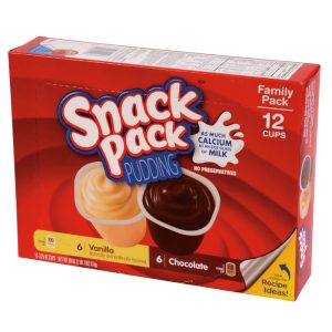 Chocolate and Vanilla Pudding Cups | Packaged