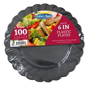 Heavyweight Plastic Plates | Packaged