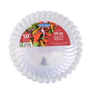 Heavyweight Clear Plastic Bowls | Packaged