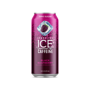 Black Raspberry Sparkling Caffeinated Water | Packaged