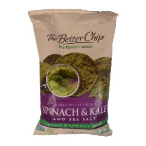 Spinach & Kale Sea Salt Chips | Packaged