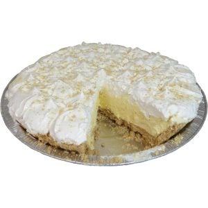 10 Inch Banana Cream Pies No Sugar Added | Raw Item