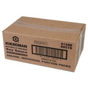 SAUCE SOY 500-6ML KIKK | Corrugated Box