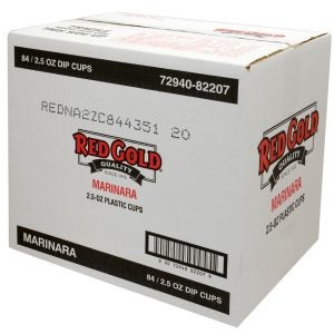 SAUCE MARINARA DIPN CUP 84-2.5Z REDG | Corrugated Box