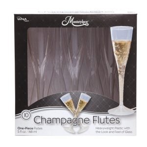 Plastic Champagne Flute | Packaged