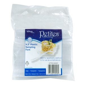 Petite Plastic Forks | Packaged