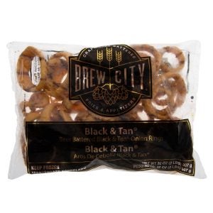 Black & Tan Onion Rings | Packaged