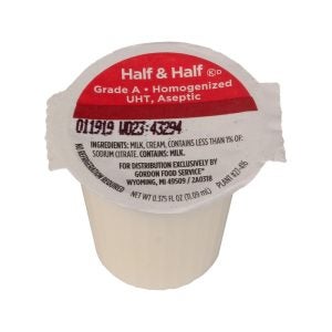 Half & Half Liquid Creamer Cups | Packaged