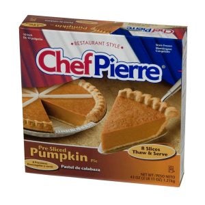 Pre-Sliced Pumpkin Pie | Packaged