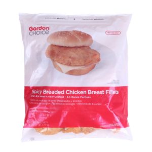 Breaded Spicy Chicken Breasts | Packaged