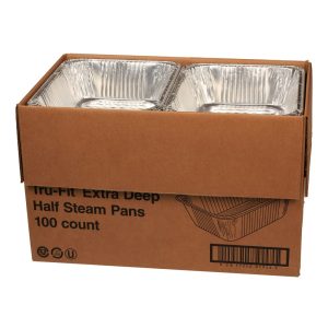 Tru-Fit Extra Deep Half Steam Pans | Packaged
