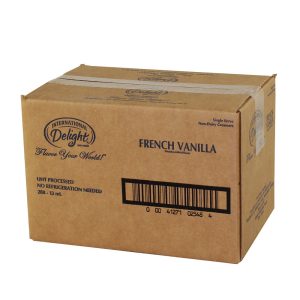 French Vanilla Single-Serve Creamer Cups | Corrugated Box