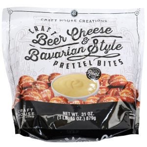 Pretzel Bites with Beer Cheese Dip | Packaged