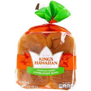 Hawaiian Sweet Hamburger Buns | Packaged