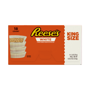 King Size White Peanut Butter Cups | Corrugated Box