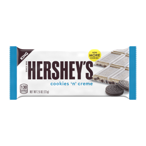 King Size Cookies & Cream Candy Bar | Packaged