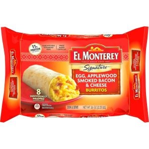 Egg, Applewood Smoked Bacon & Cheese Burritos | Packaged