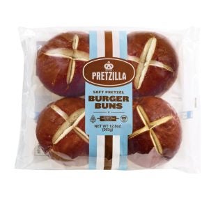 Burger Pretzel Buns | Packaged