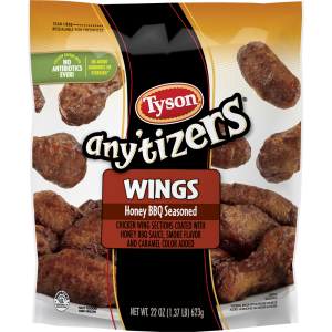 Tyson Any'tizers Honey BBQ Chicken Wings | Packaged