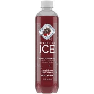 Grape Raspberry Sparkling Water | Packaged