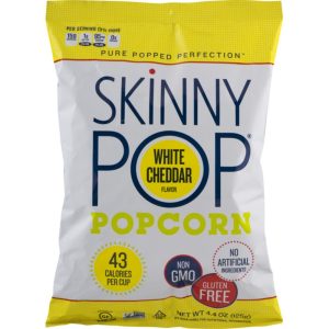 White Cheddar Skinny Pop Popcorn | Packaged