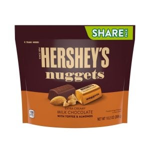 Hershey's Milk Chocolate Nuggets with Toffee & Almonds | Packaged