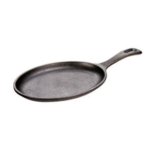 Cast Iron Oval Griddle with Handle | Raw Item