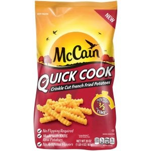 Quick Cook Crinkle Cut French Fries | Packaged