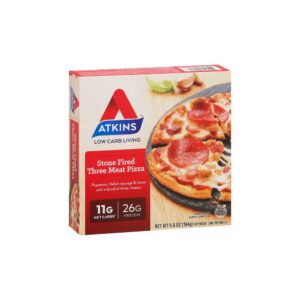 Atkins Stone Fired 3-Meat Pizza 5.8oz | Packaged