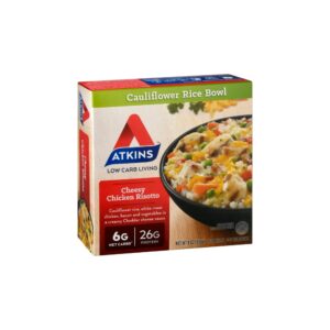 Atkins Cheese Chicken Risotto Bowl 9oz | Packaged