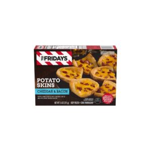 TGIF Potato Skins Cheddar And Bacon 7.6o | Packaged