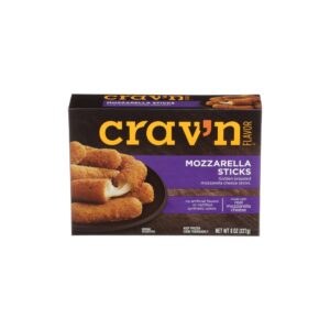 Crav'N Flavor Mozarella Cheeze Sticks 8o | Packaged