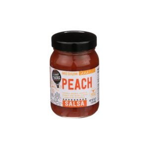 Culinary Tours Medium Peach Salsa 16oz | Packaged