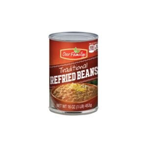 Our Family Refried Beans 16oz | Packaged