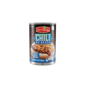 Our Family Chili w/No Beans 15oz | Packaged